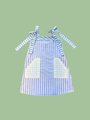 VESTIDO IZZY LISTRAS LILÁS